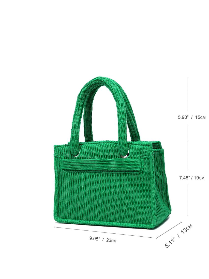 Mini Double Handle Crochet Bag