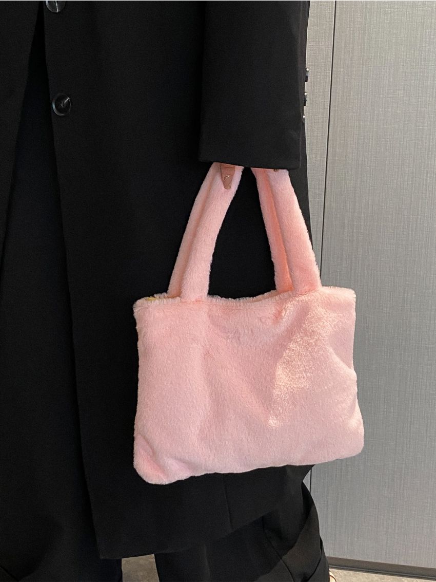 Minimalist Fluffy Square Bag
