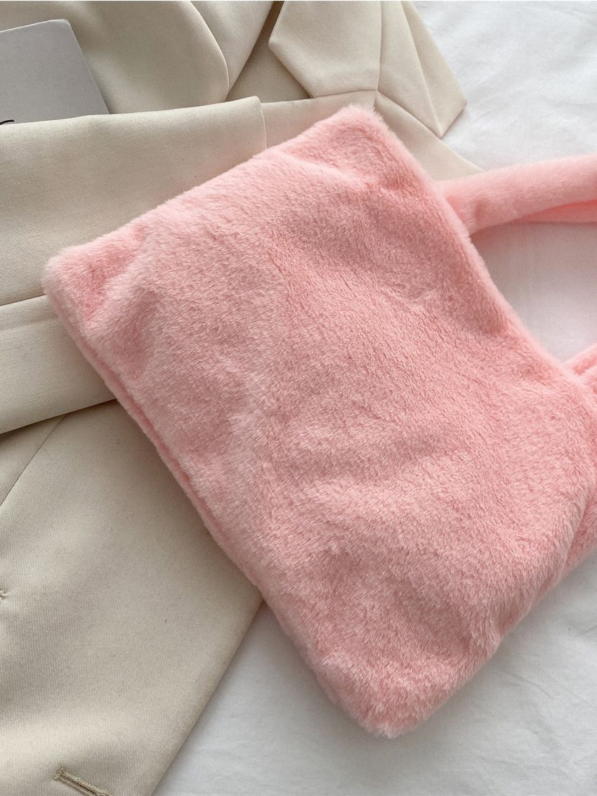 Minimalist Fluffy Square Bag