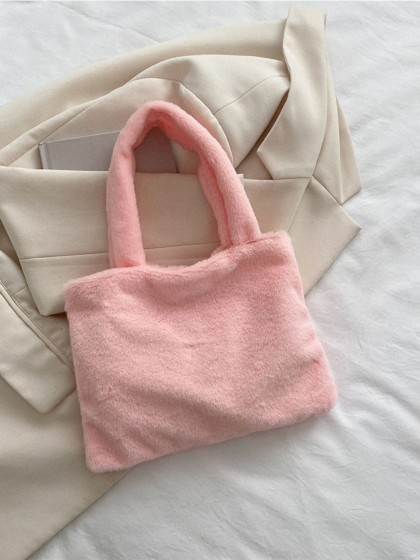 Minimalist Fluffy Square Bag