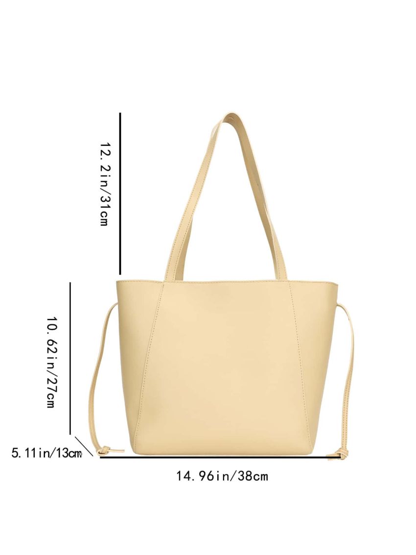 Stitch Detail Shoulder Tote Bag