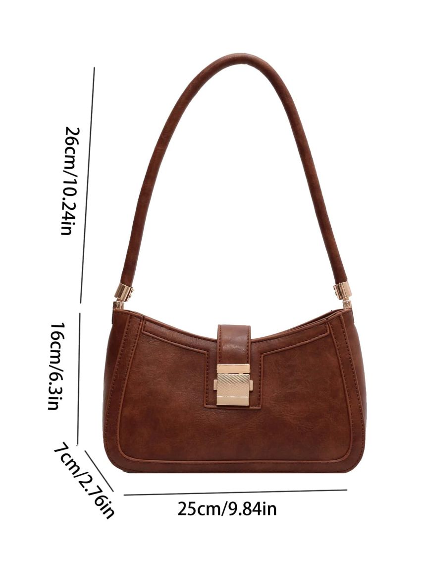 Metal Decor Hobo Bag