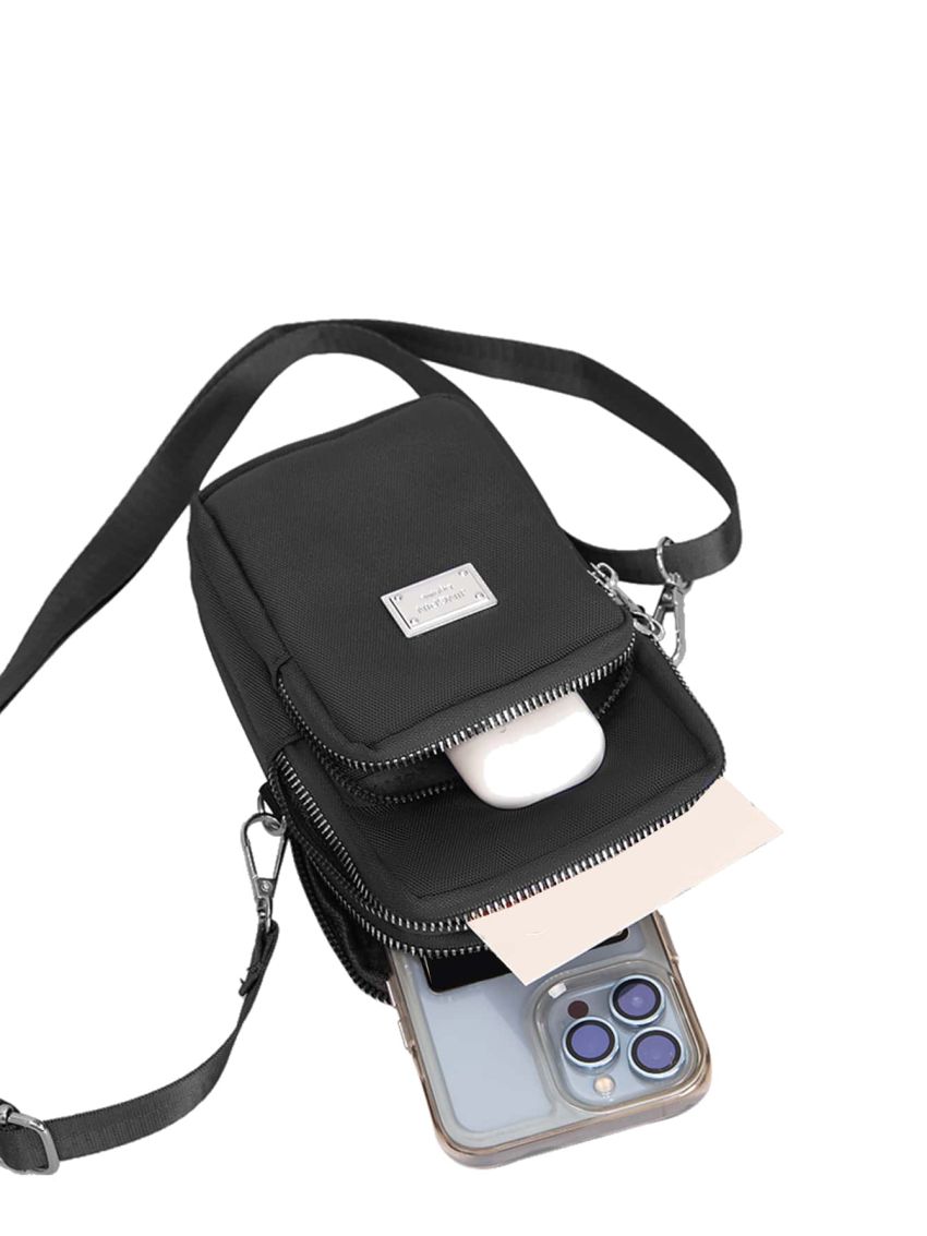 Metal Patch Phone Wallet