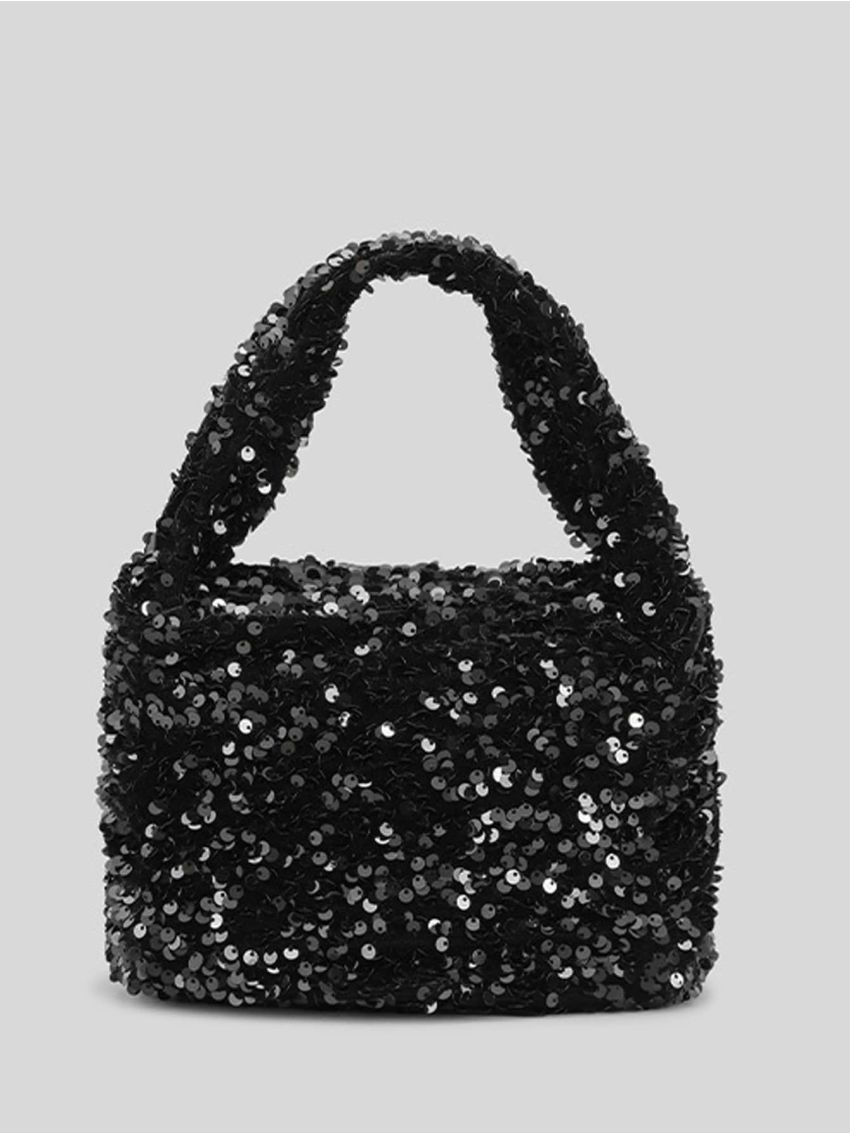 Mini Sequin Decor Square Bag