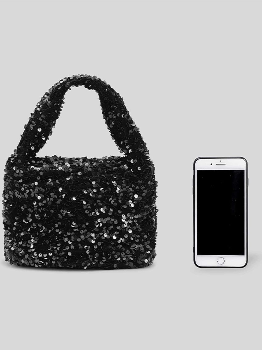 Mini Sequin Decor Square Bag