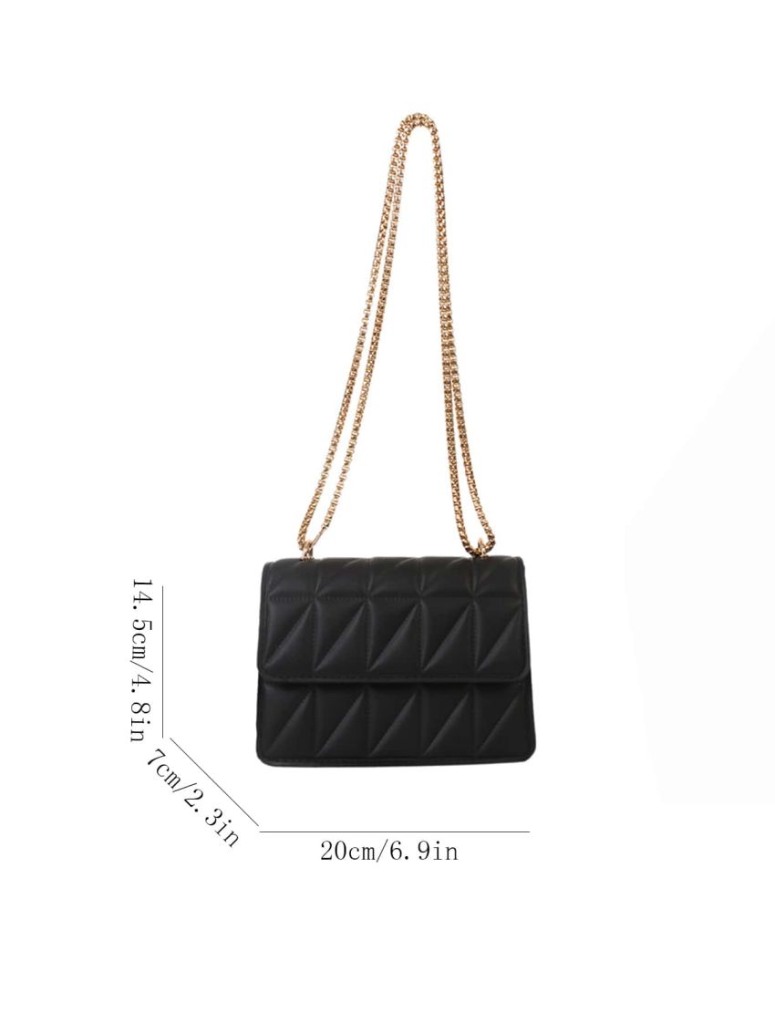 Mini Quilted Flap Chain Square Bag
