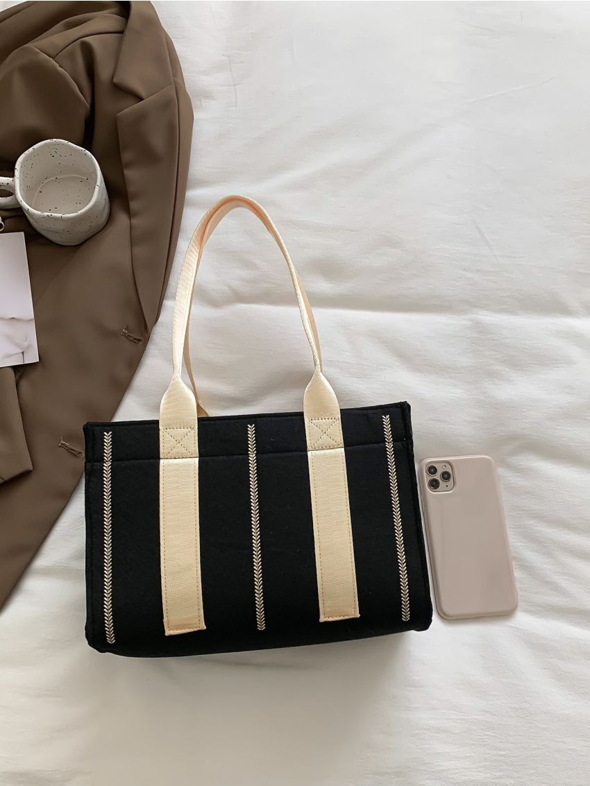 Stitch Detail Square Bag