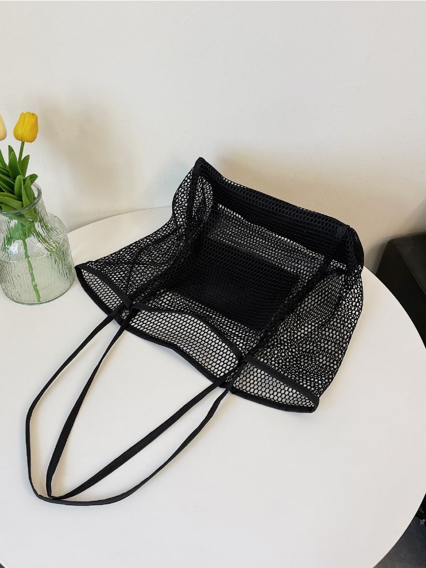 Hollow Out Mesh Beach Bag