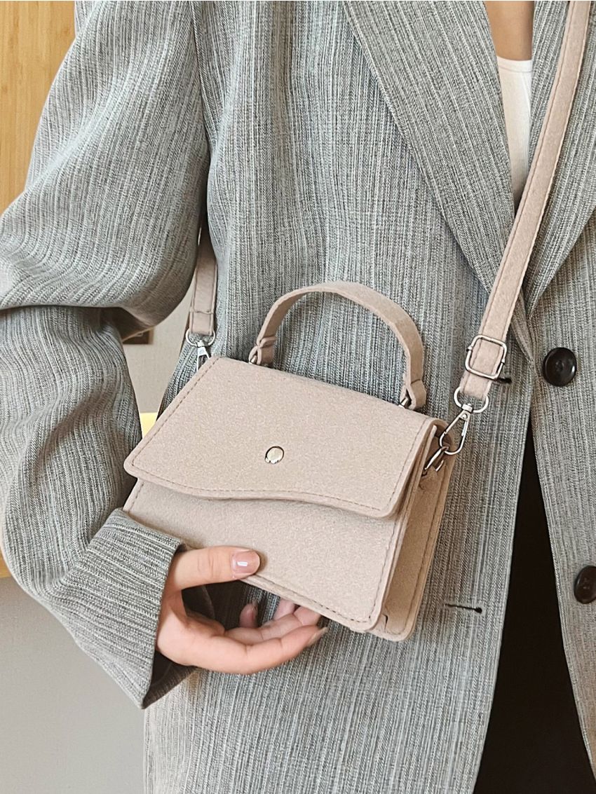 Mini Flap Felt Square Bag