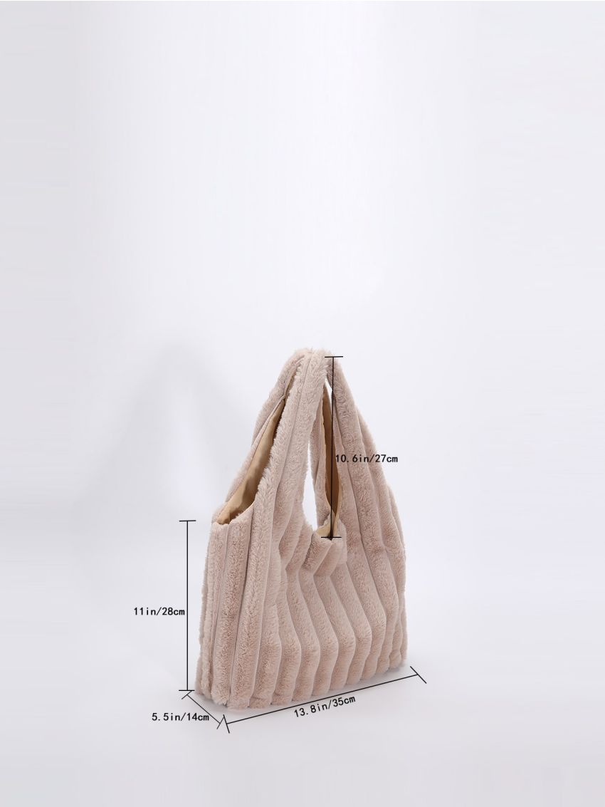 Fluffy Shoulder Tote Bag