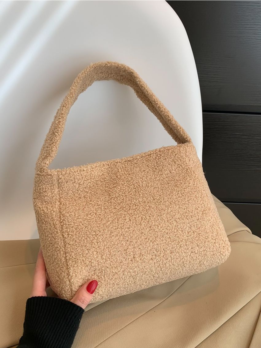 Minimalist Fuzzy Square Bag
