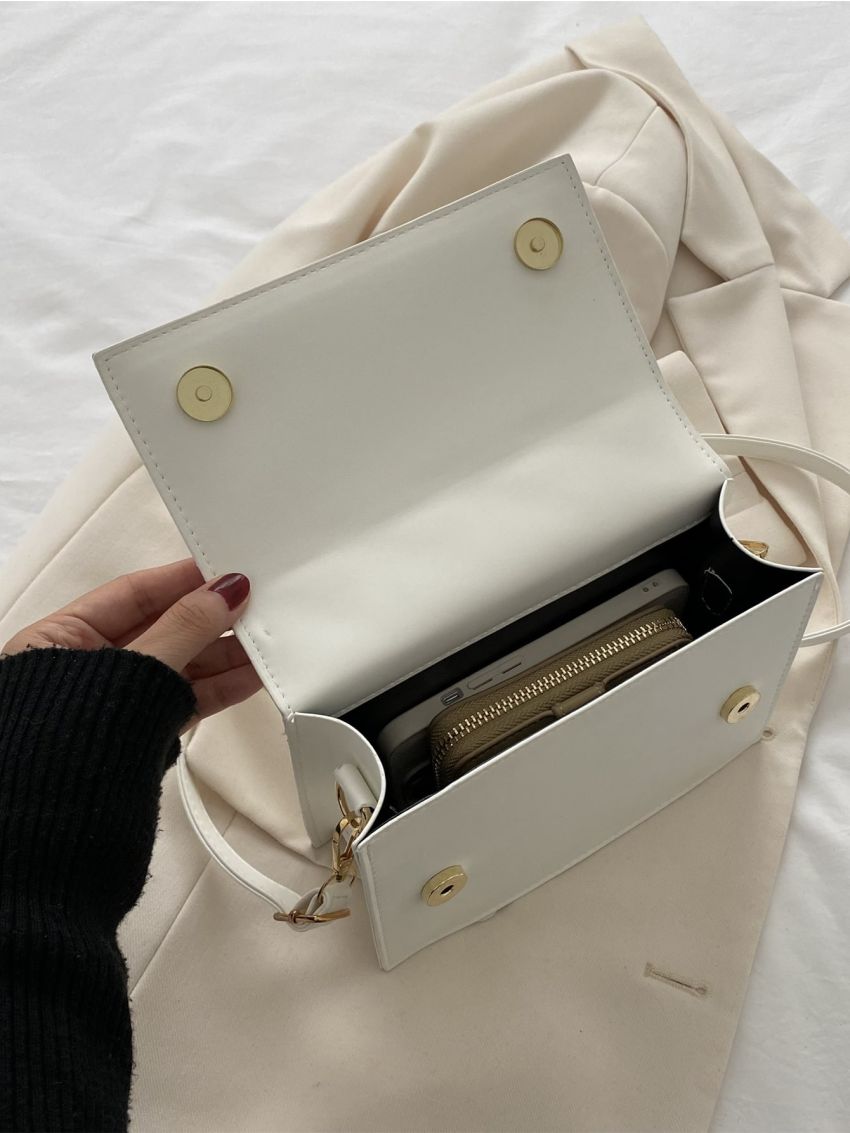 Quilted Flap Square Bag