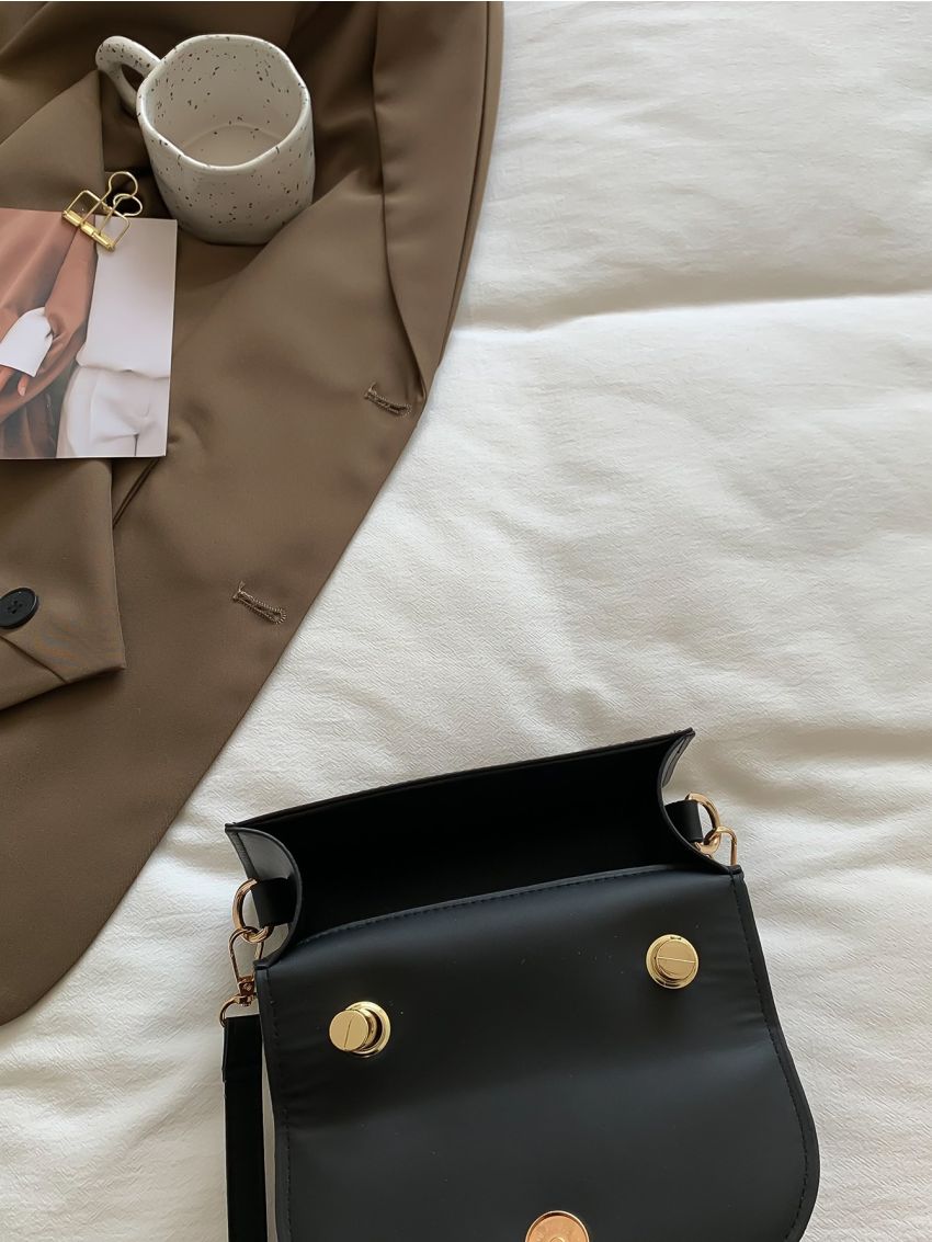 Mini Minimalist Top Handle Flap Square Bag