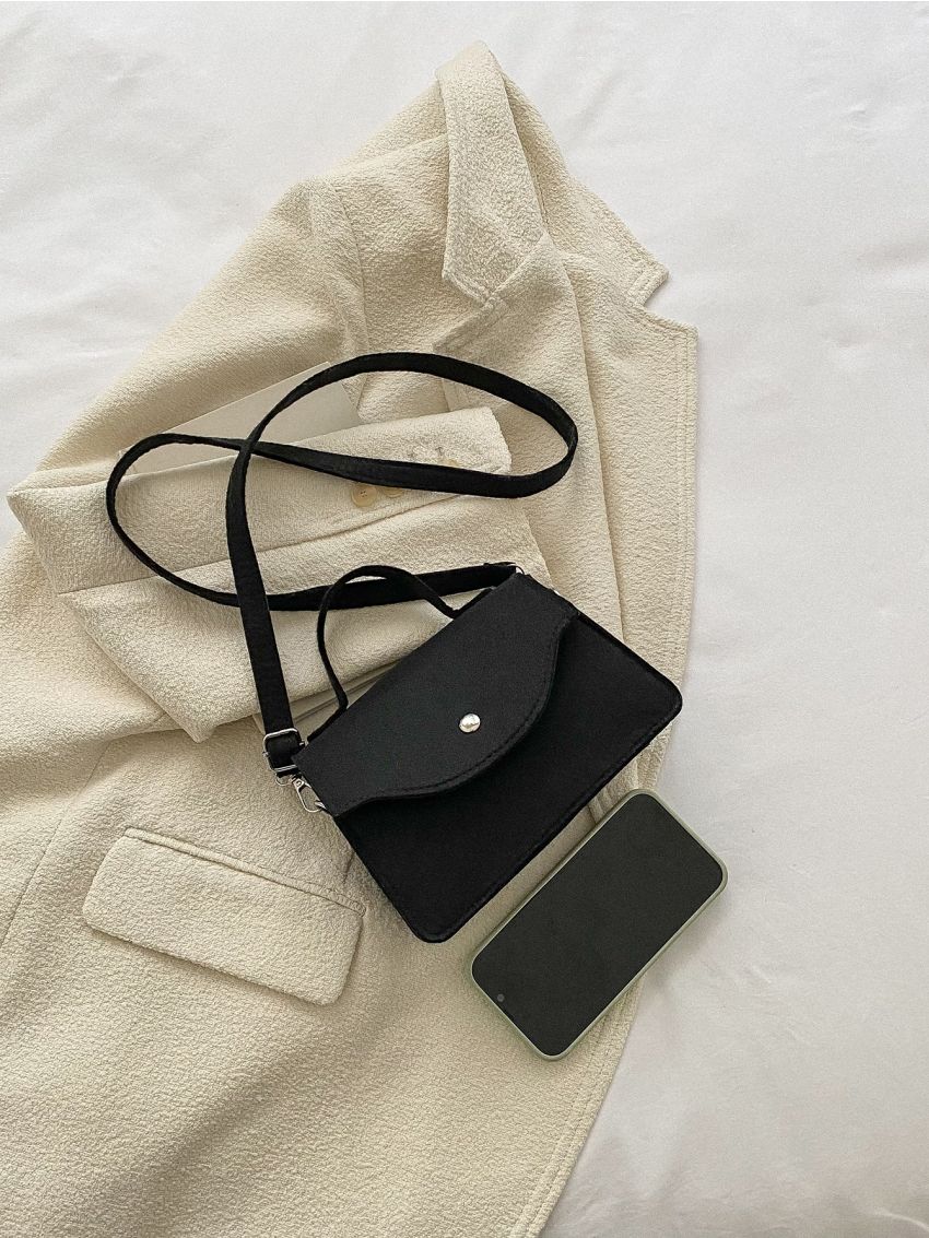 Mini Top Handle Flap Felt Square Bag