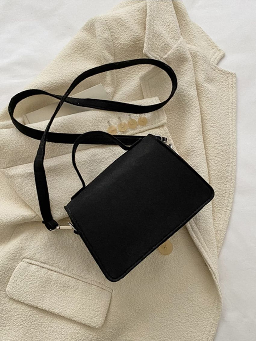Mini Top Handle Flap Felt Square Bag