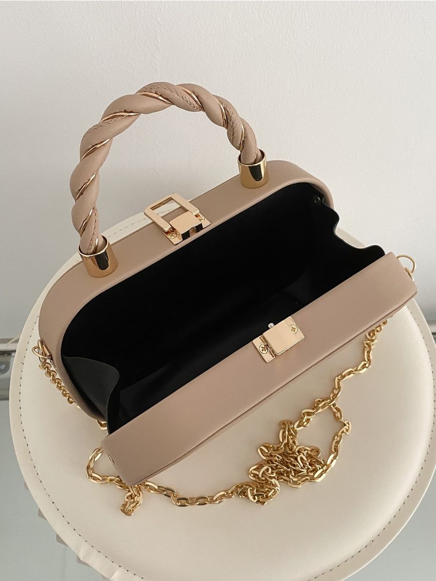 Mini Minimalist Braided Design Box Bag