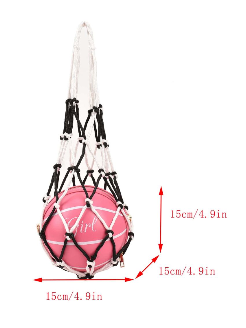 Mini Letter Graphic Chain Circle Bag