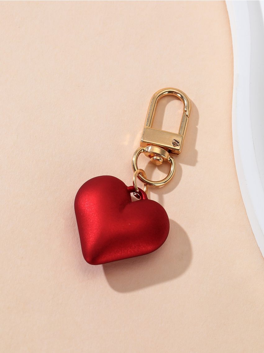 Heart Decor Bag Charm Love Heart Keychain Birthday Gifts