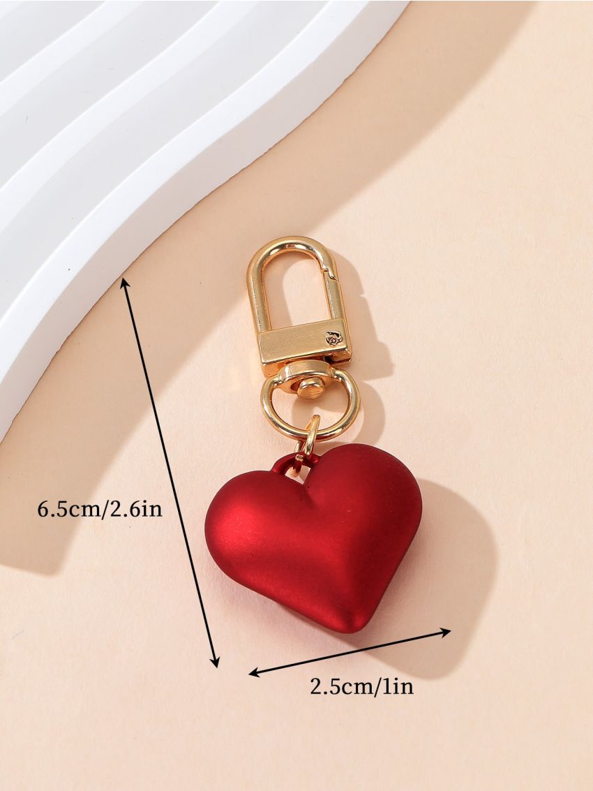Heart Decor Bag Charm Love Heart Keychain Birthday Gifts