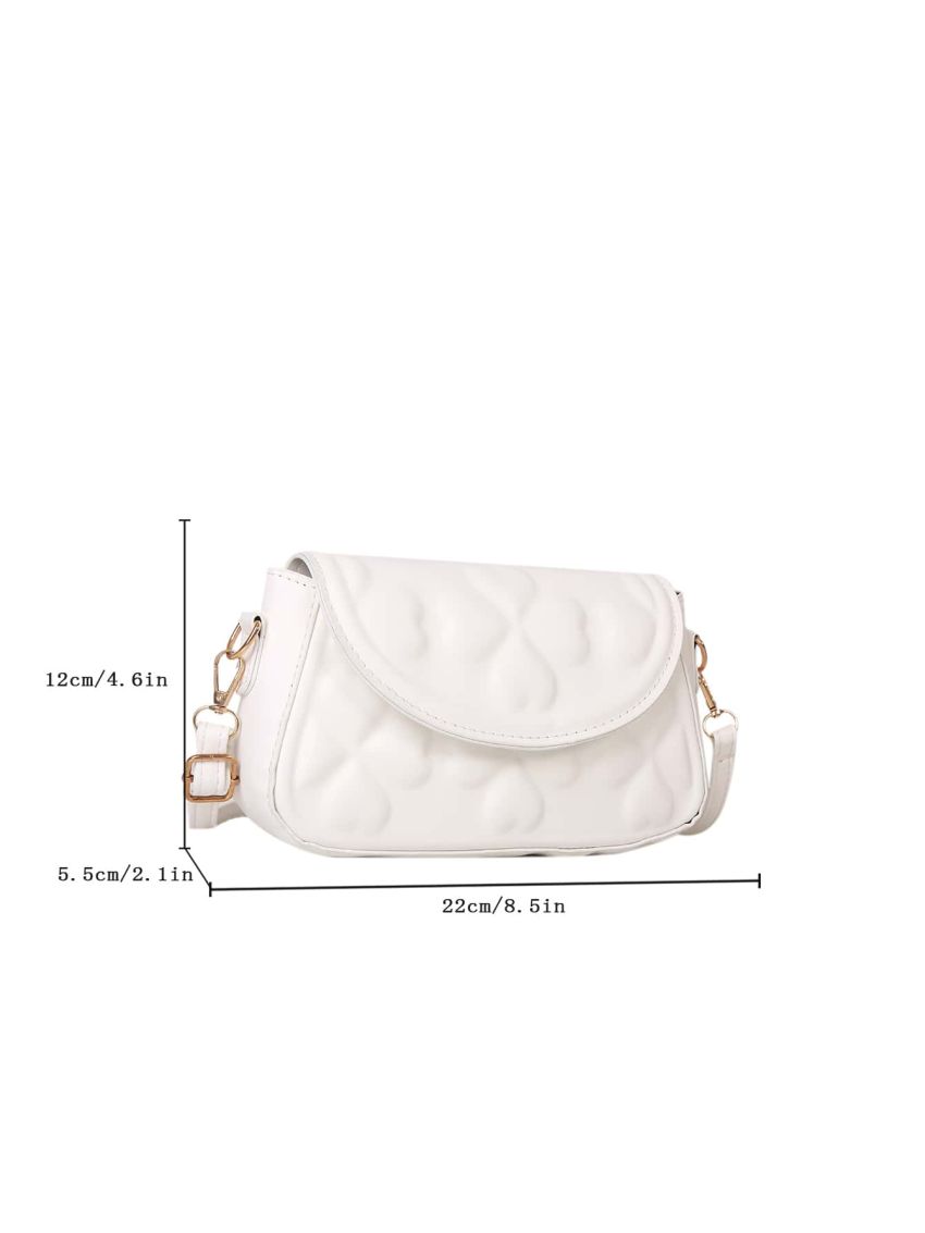 Four-leaf Clover Embossed Square Bag