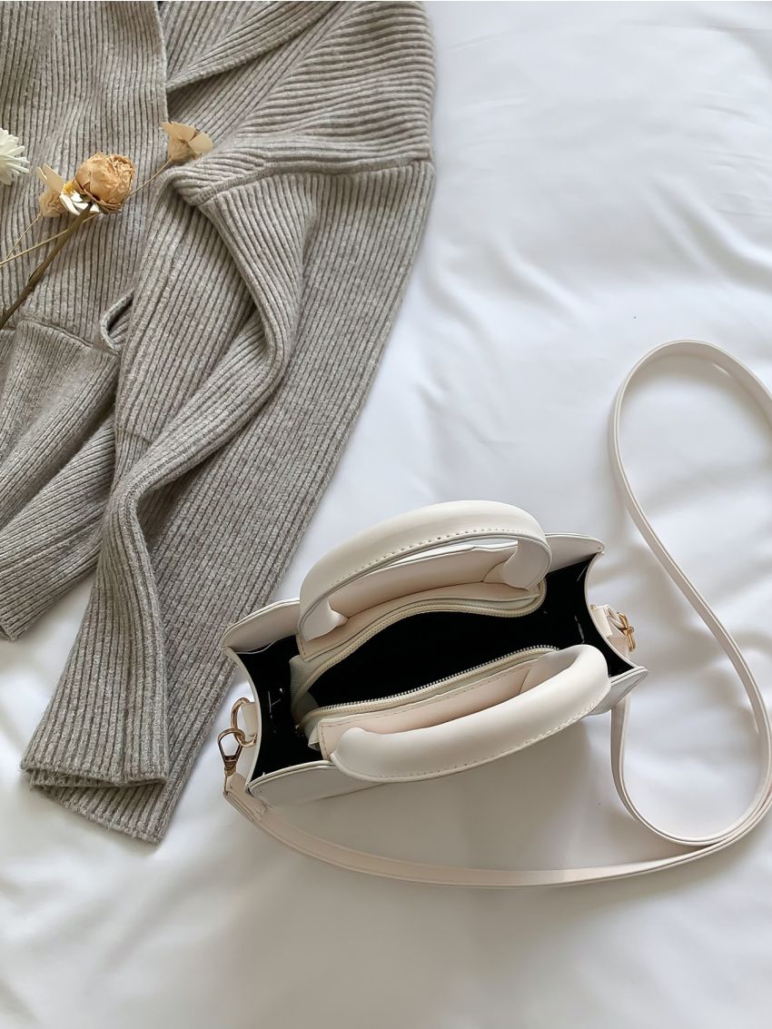 Mini Plaid Pattern Square Bag