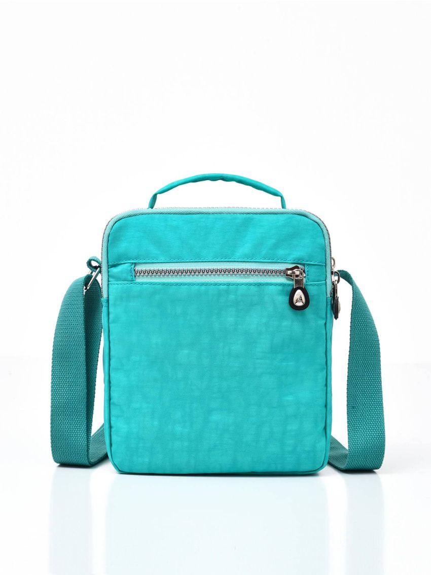 Small Square Bag Letter Patch Decor Nylon