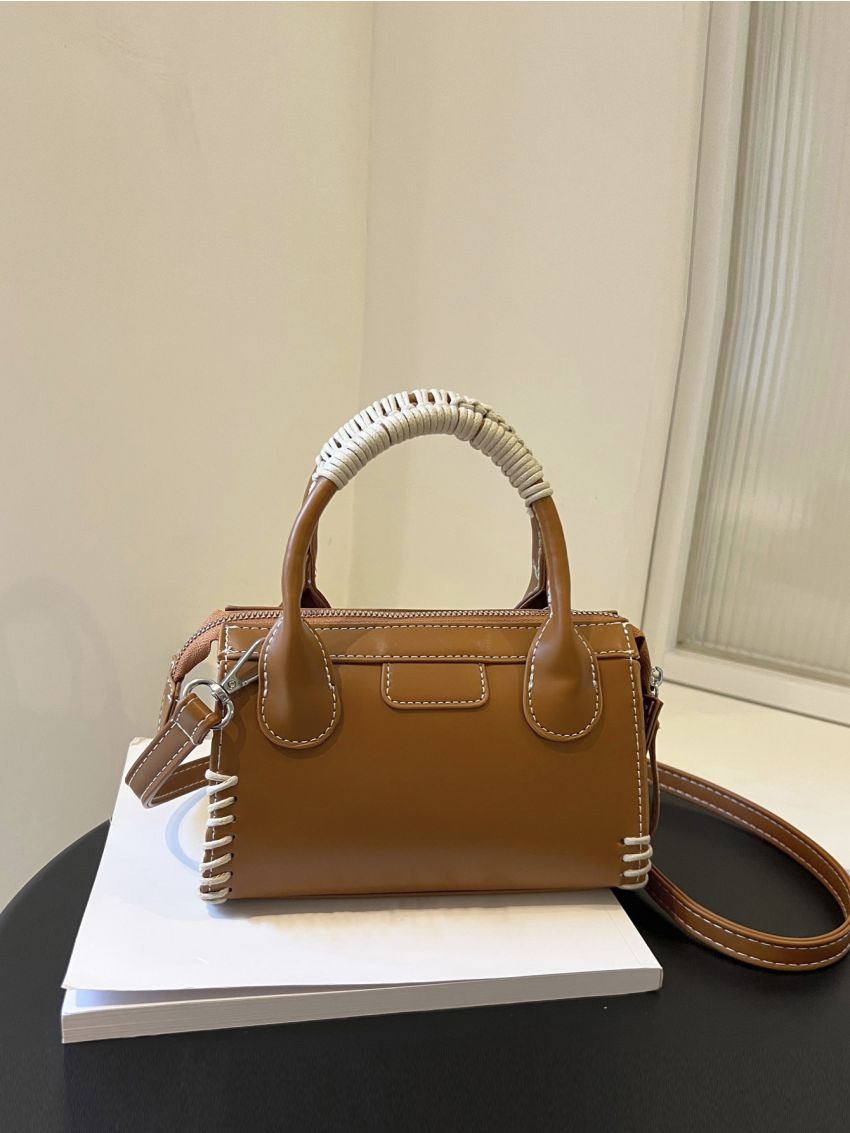 Mini Stitch Detail Square Bag