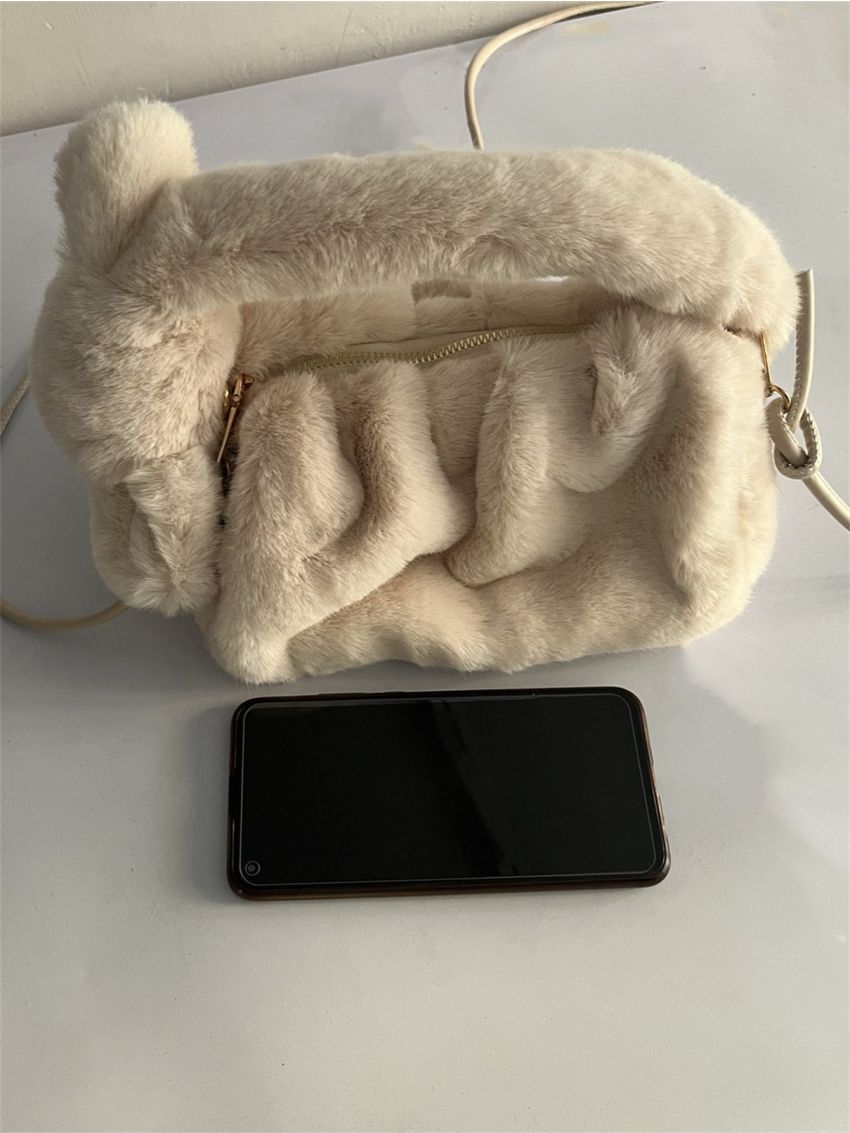 Minimalist Fluffy Satchel Bag