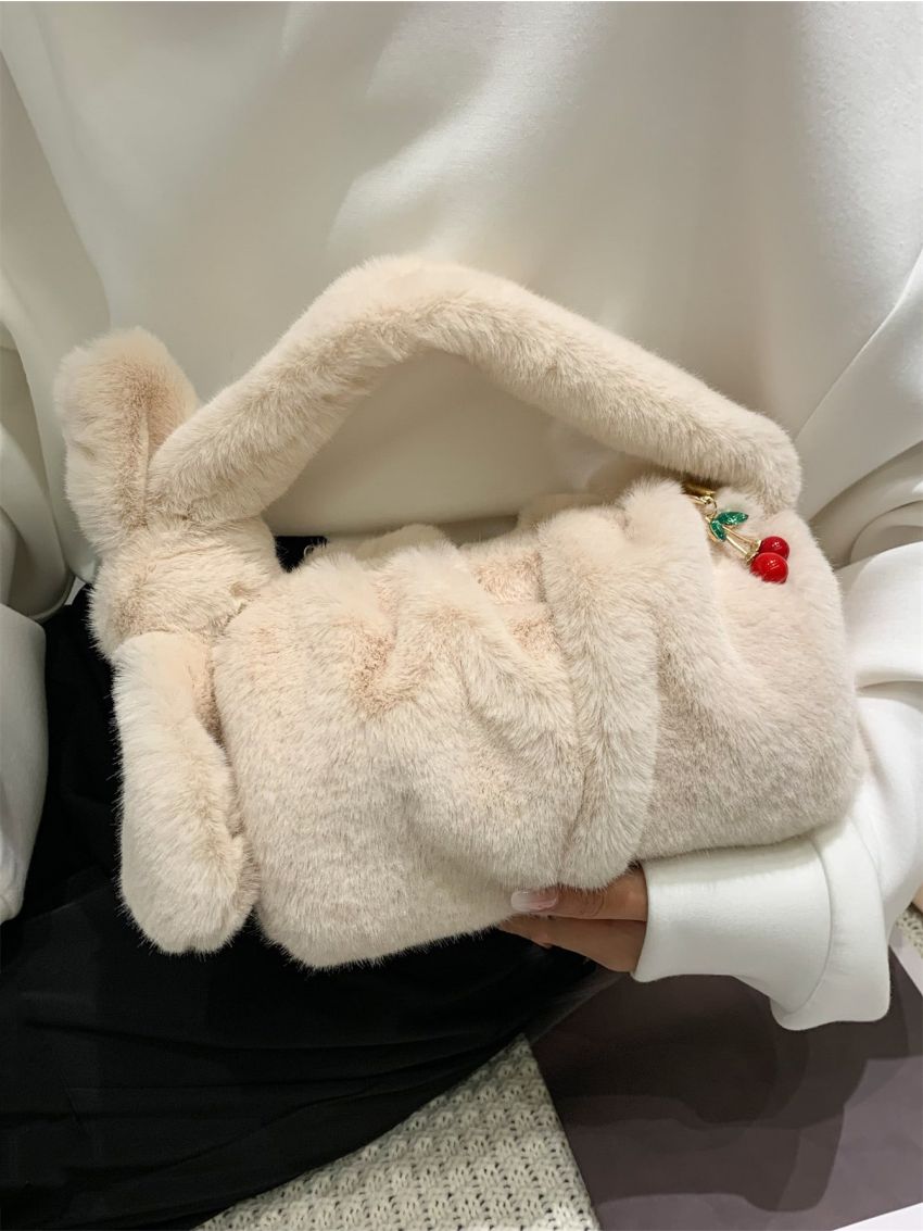 Minimalist Fluffy Satchel Bag