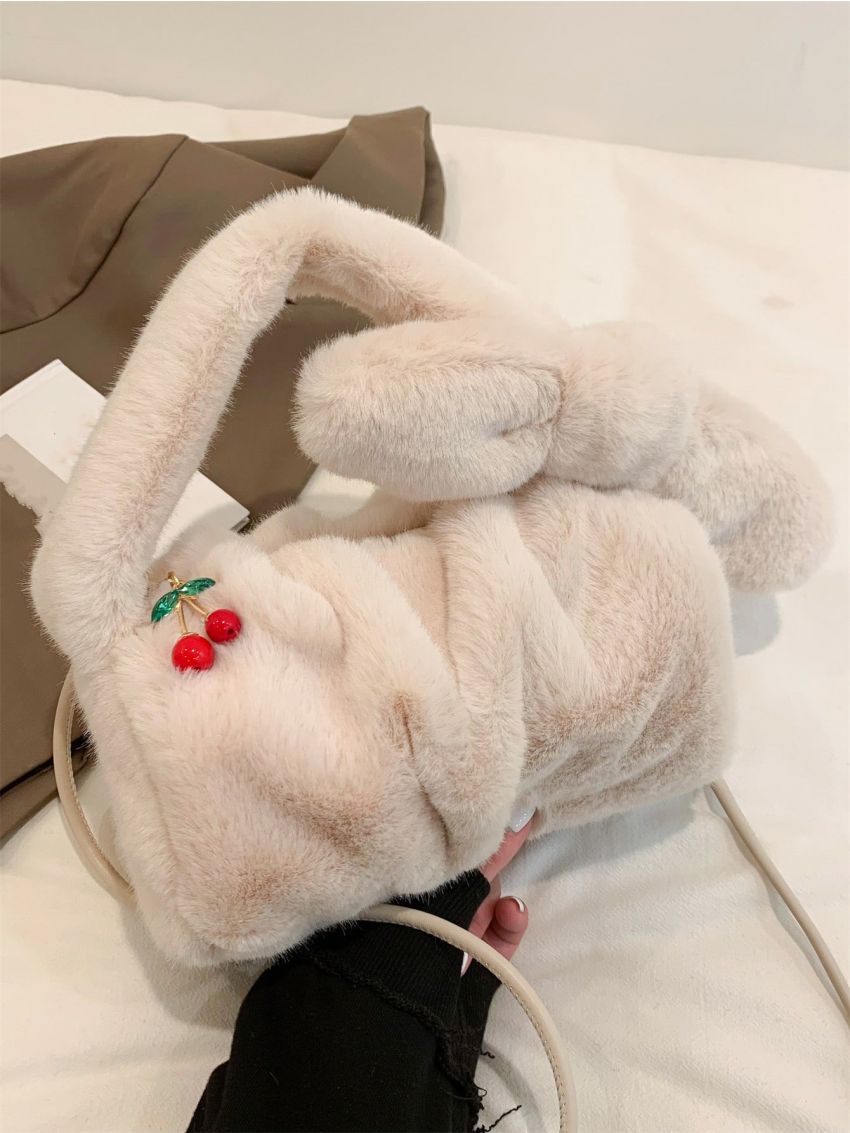 Minimalist Fluffy Satchel Bag