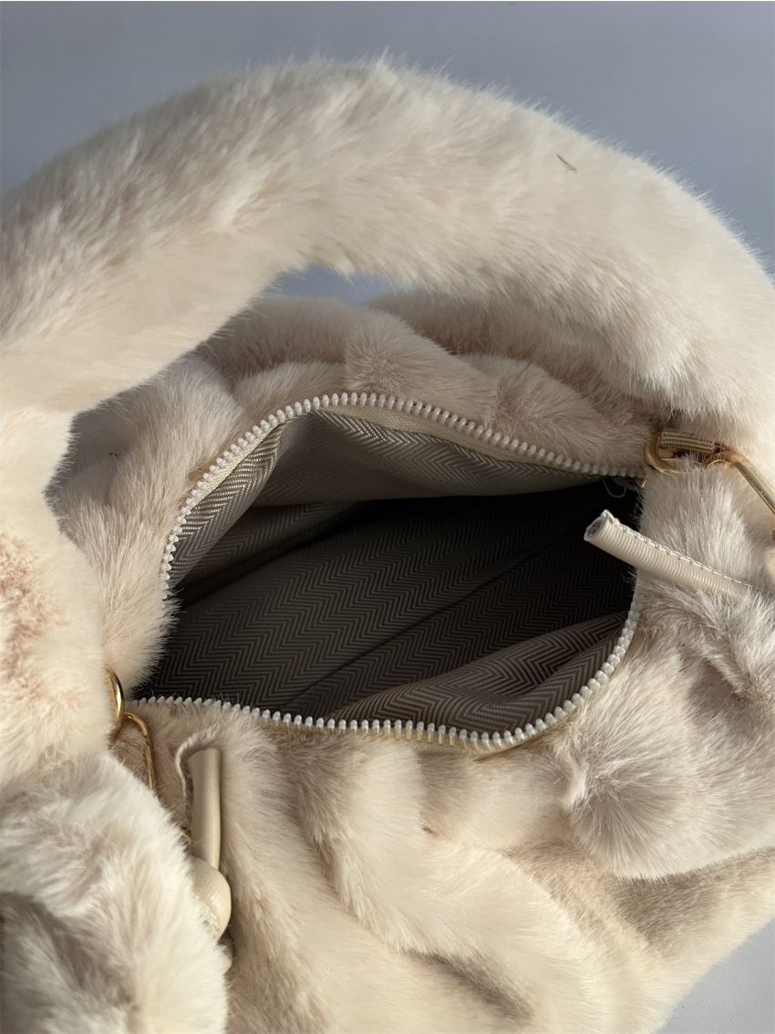 Minimalist Fluffy Satchel Bag