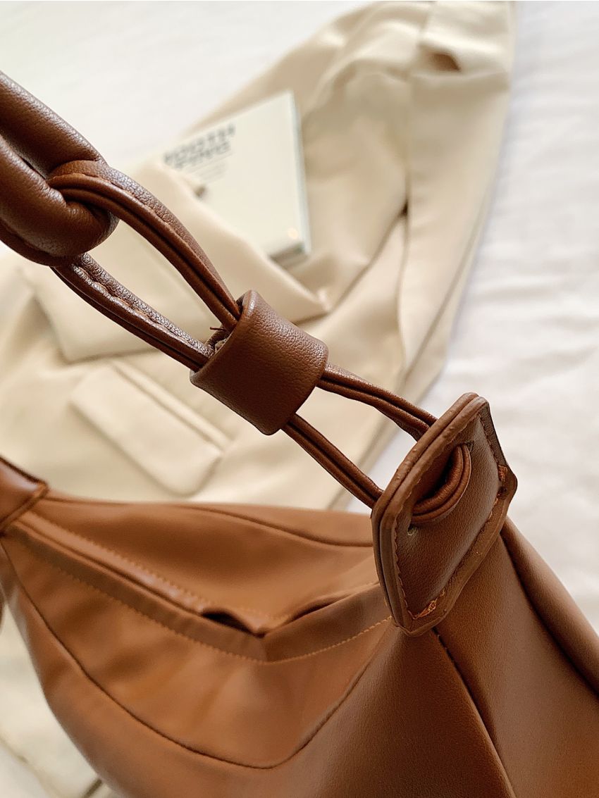 Minimalist Zipper Hobo Bag