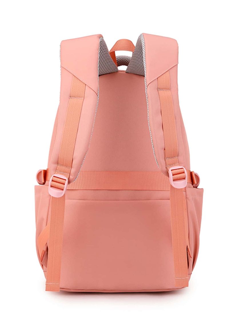 Fashionable Letter Patch Classic Backpack Release Buckle Backpack for Women