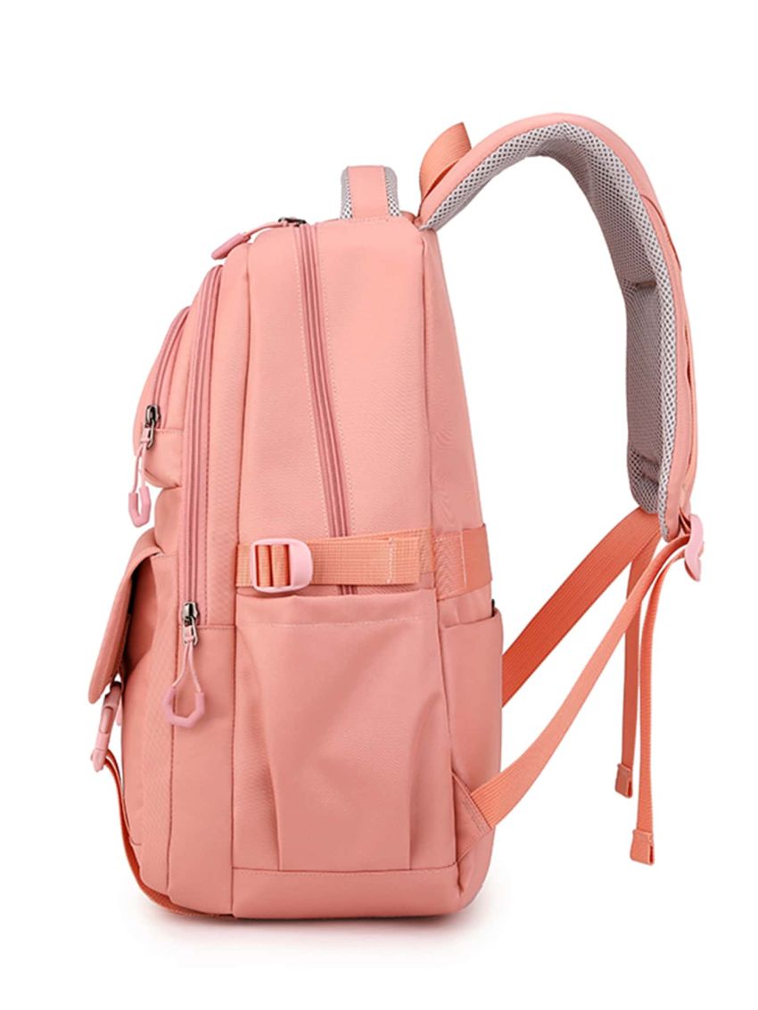 Fashionable Letter Patch Classic Backpack Release Buckle Backpack for Women