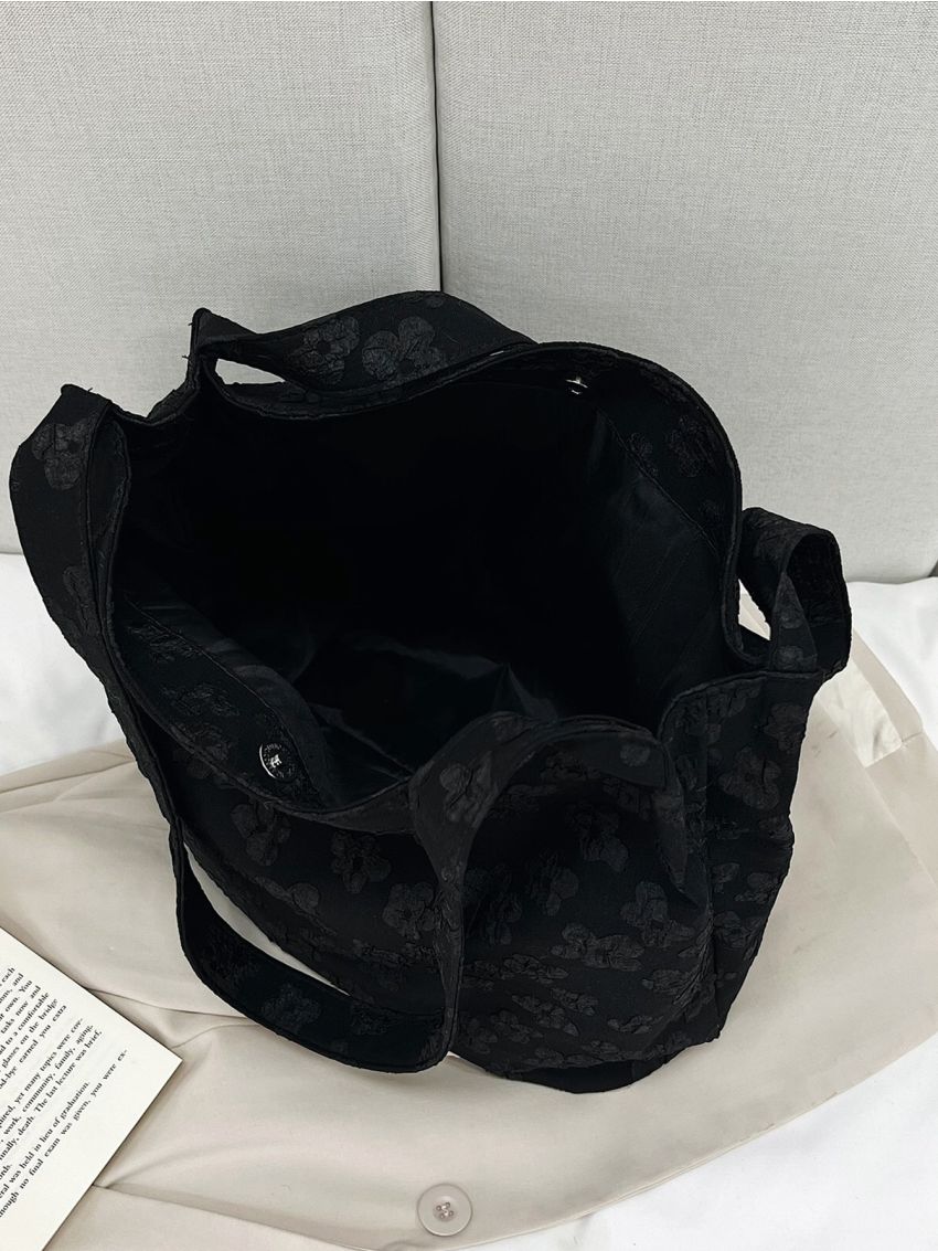 Floral Jacquard Shopper Bag