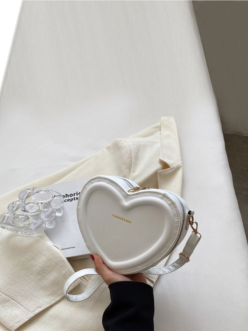 Mini Letter Graphic Heart Design Novelty Bag