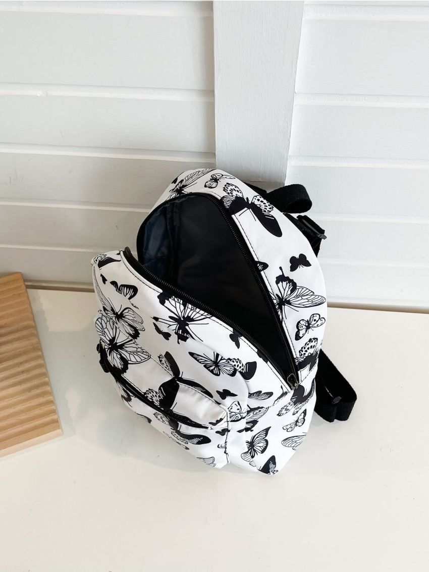 Colorblock Butterfly Pattern Backpack