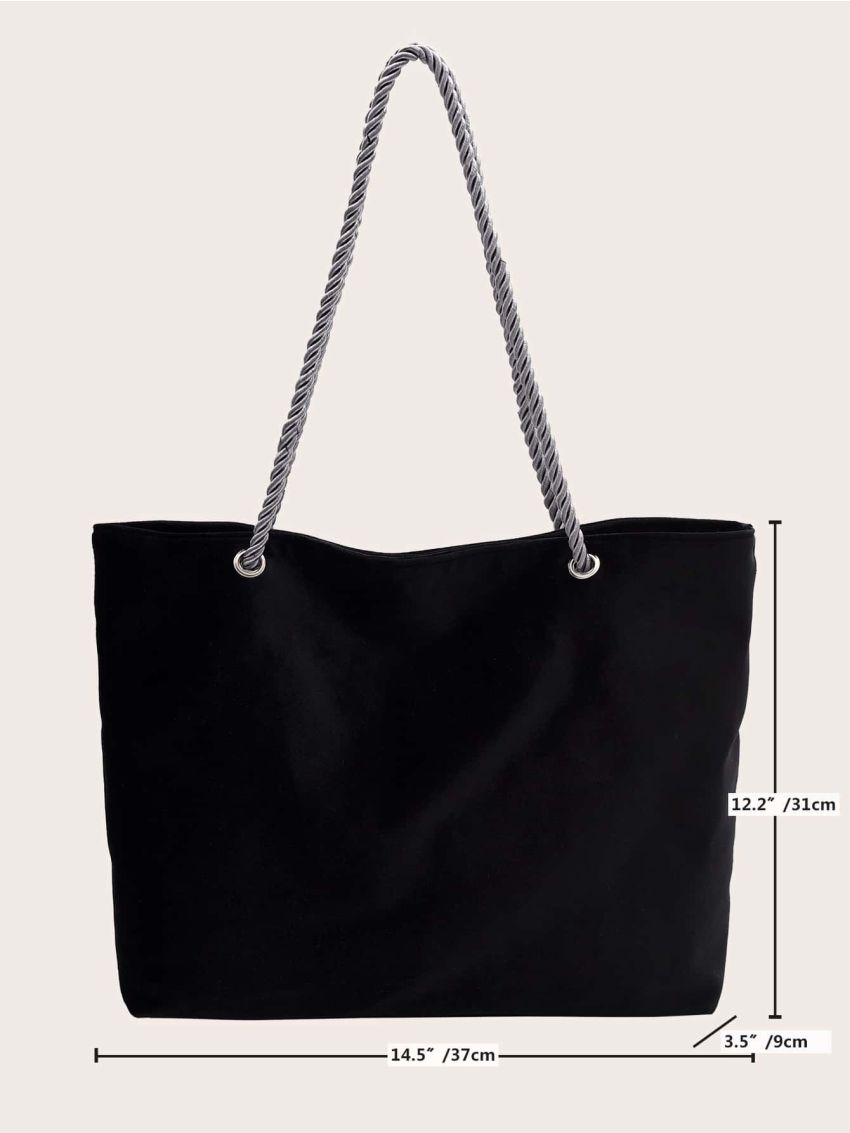 Eyelet Detail Shopper Bag