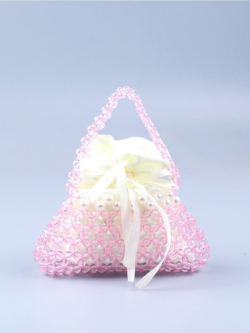 Mini Beaded Decor Satchel Bag