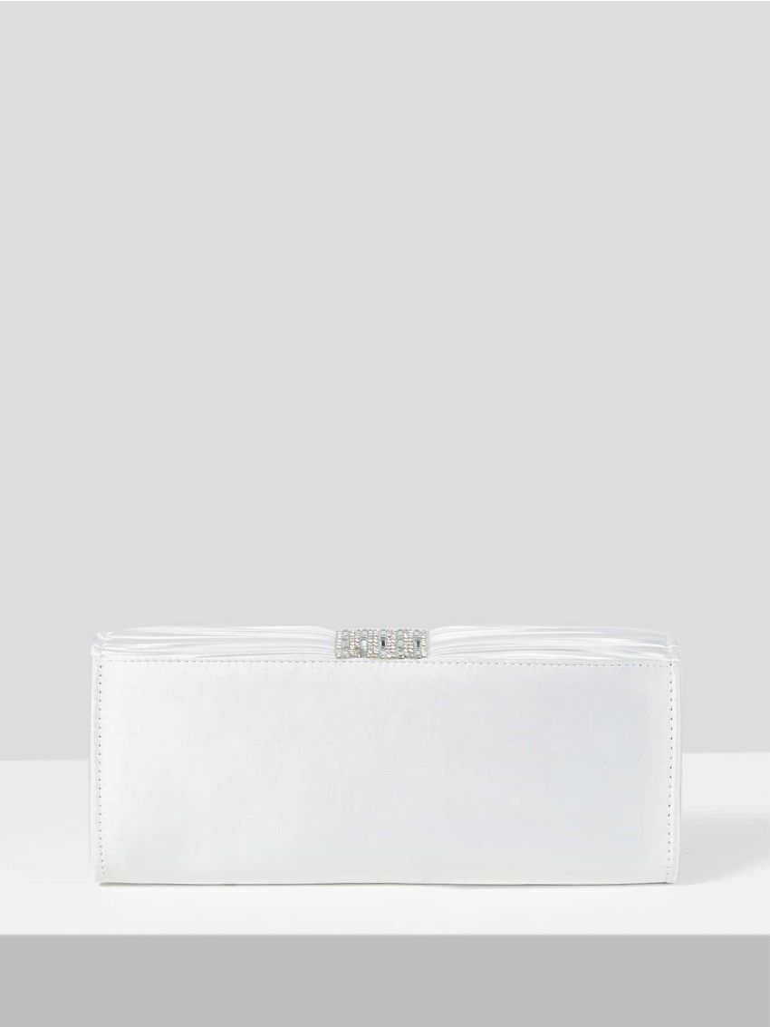 Belle Rhinestone Detail Ruched Bag