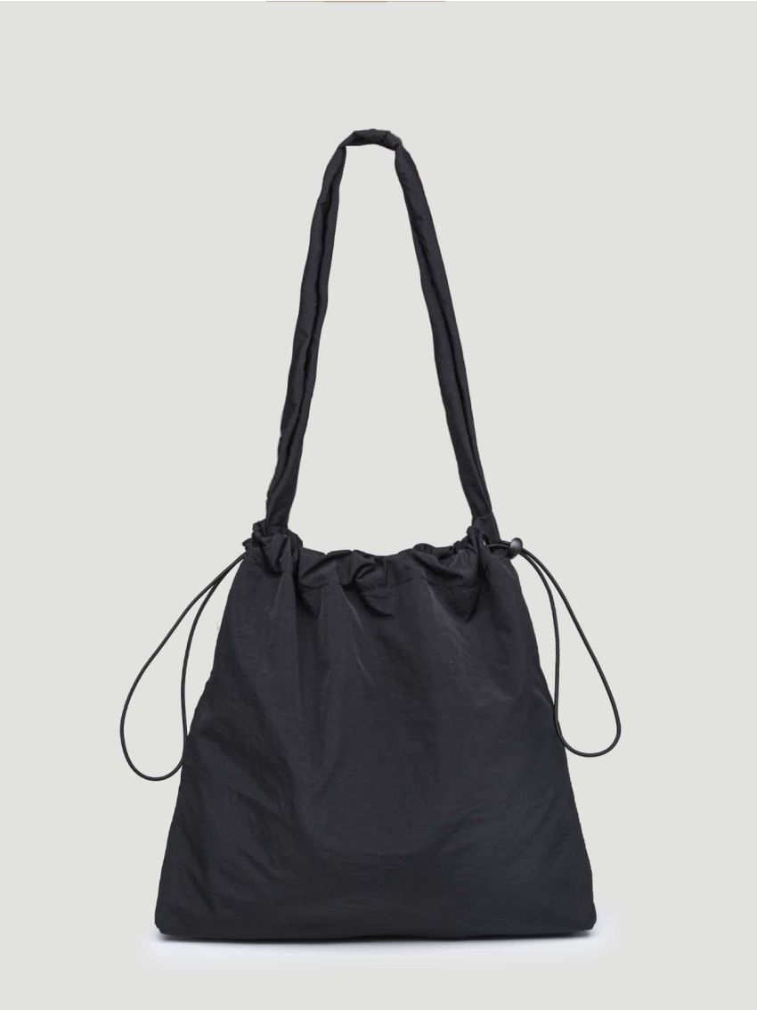 Minimalist Drawstring Design Bucket Bag