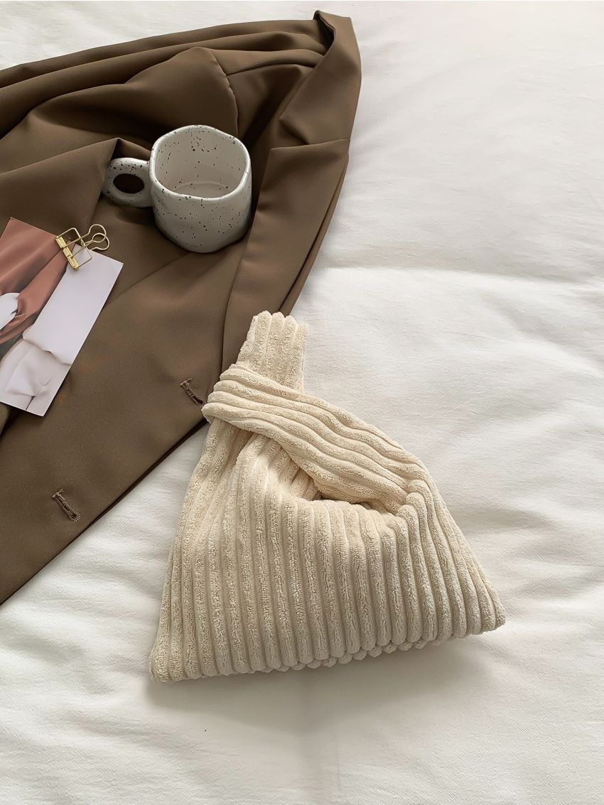 Carrot Decor Fuzzy Satchel Bag