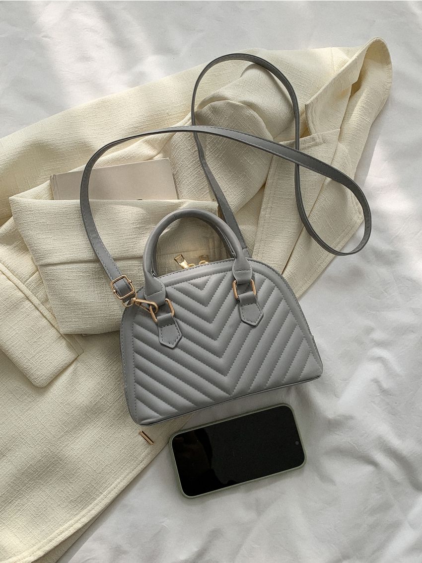 Mini Chevron Dome Bag