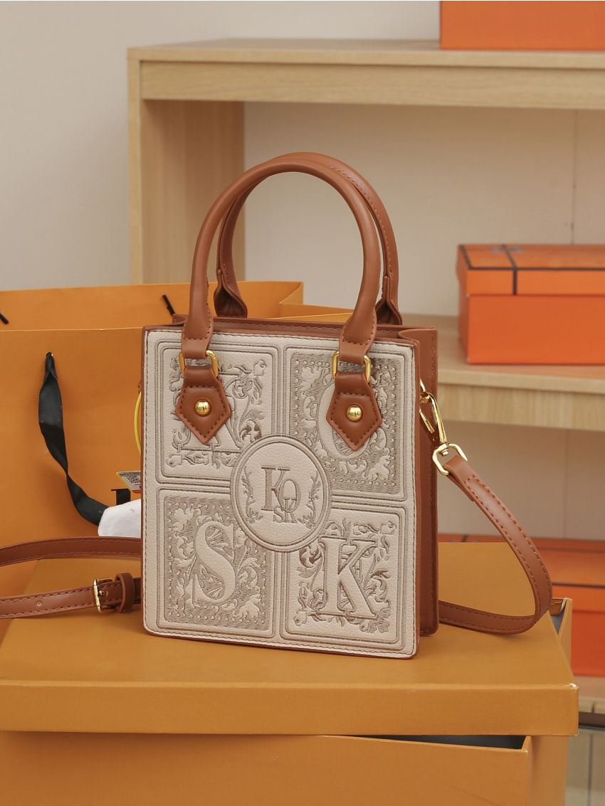 Mini Letter Embroidery Square Bag, Mothers Day Gift For Mom