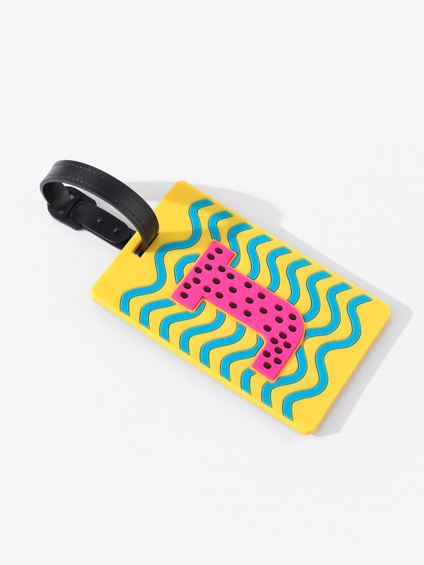Letter Graphic Luggage Tag