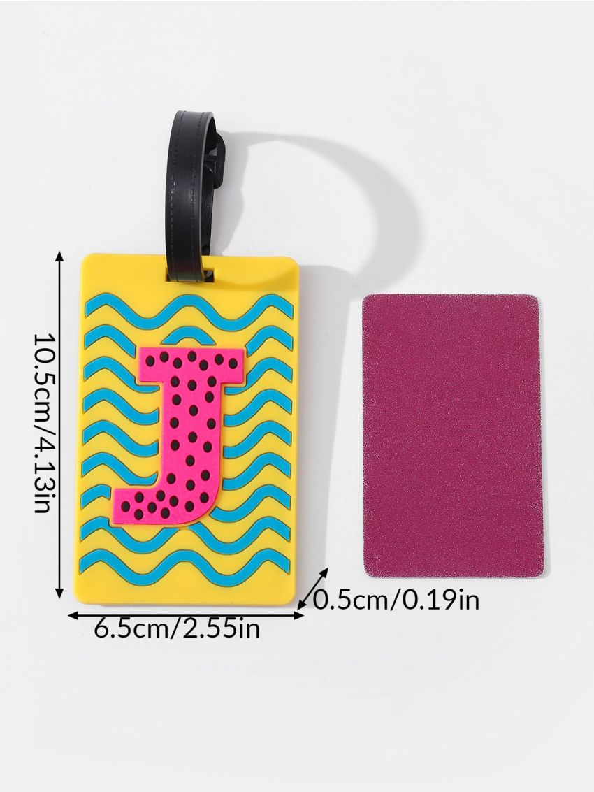 Letter Graphic Luggage Tag