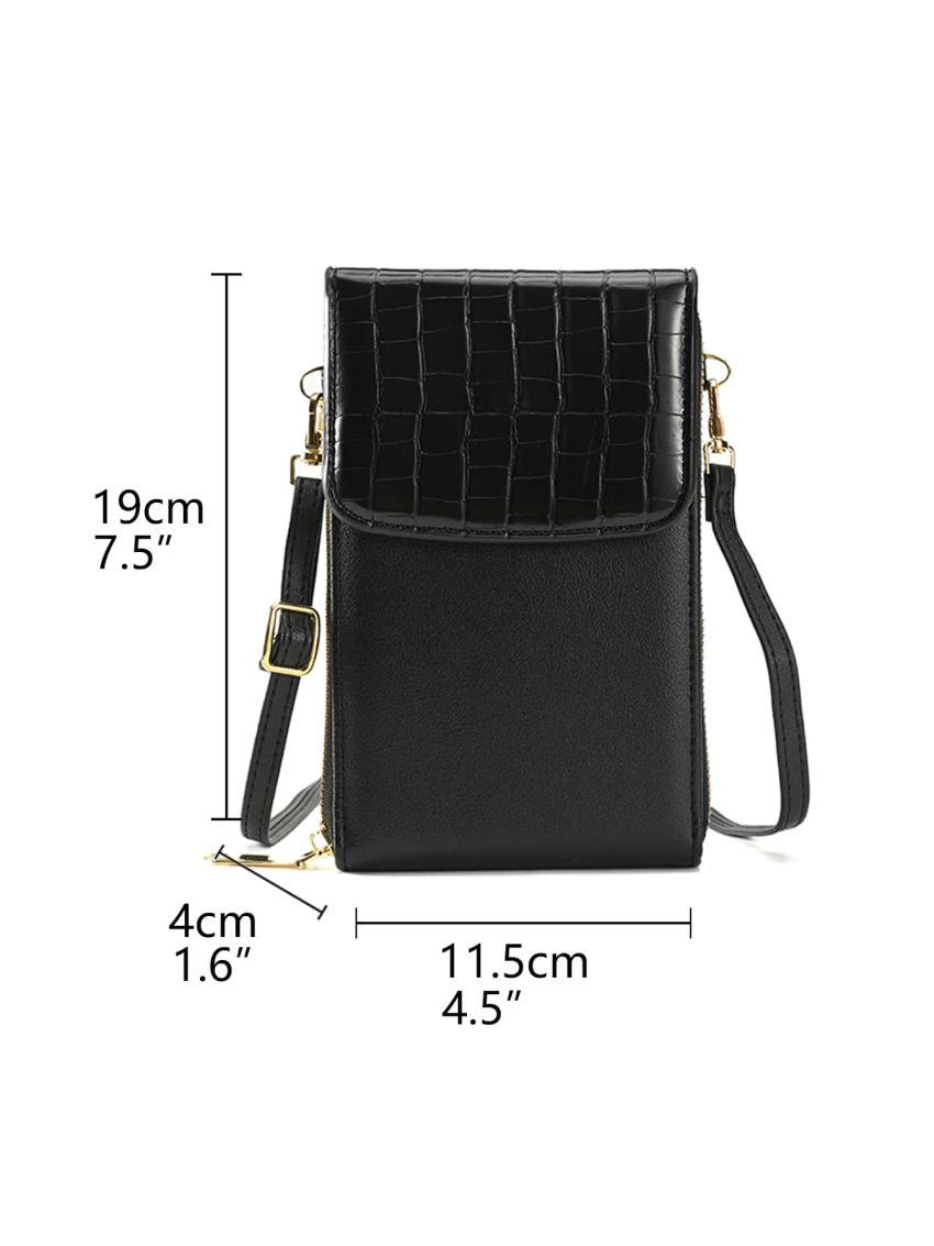 Crocodile Embossed Phone Wallet