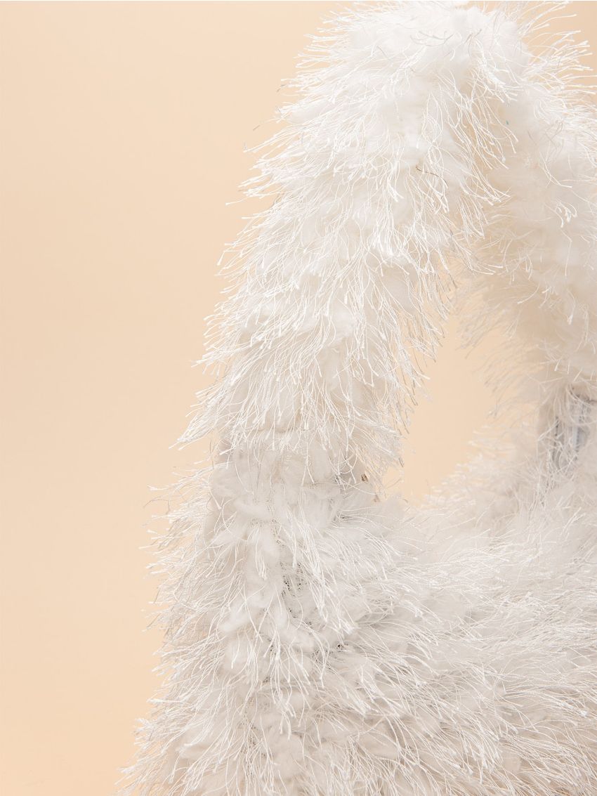 Minimalist Fuzzy Shoulder Bag