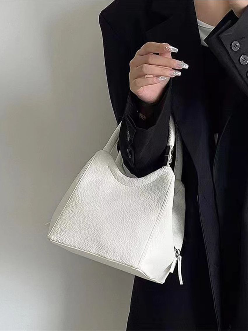 Mini Litchi Embossed Bucket Bag