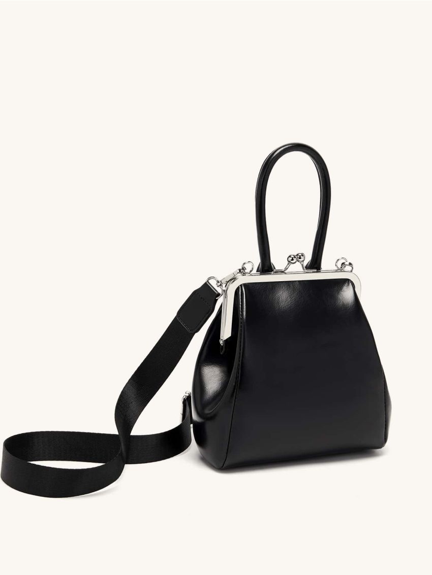 Mini Kiss Lock Satchel Bag